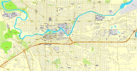 spokane city map|Washington, U.S. .